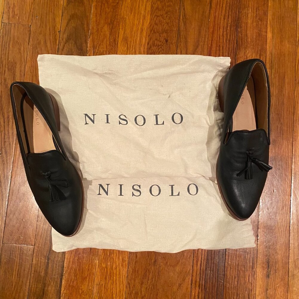 Nisolo Black Tassel Loafer